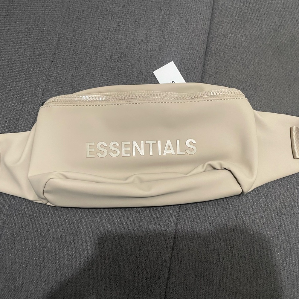 Essentials Beige Waist Bag